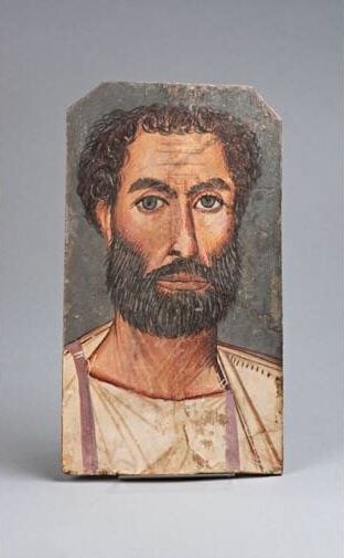 Fayum Mummy Portrait Of A Bearded Man