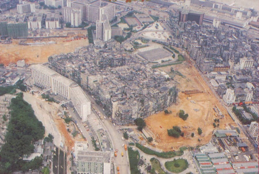 Kowloon Walled City Seen From Above