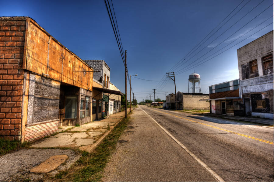 Main Street In Picher Oklahoma