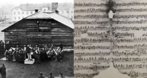 Orchestra At Auschwitz Alongside Sheet Music Featured