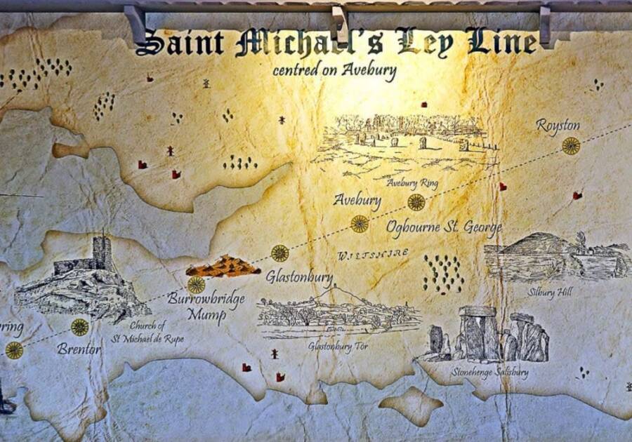 St. Michael's Ley Line Map
