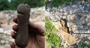 Stone Penis Alongside Fortress Ruins Featured