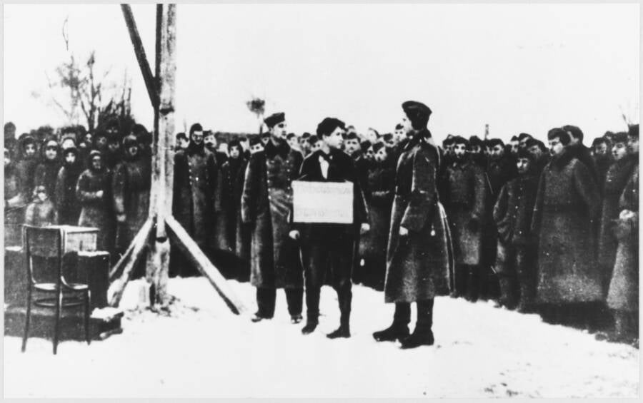 Execution Of A Soviet Partisan