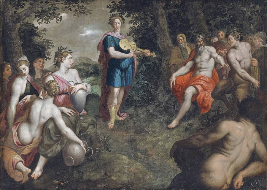 Contest Between Pan And Apollo