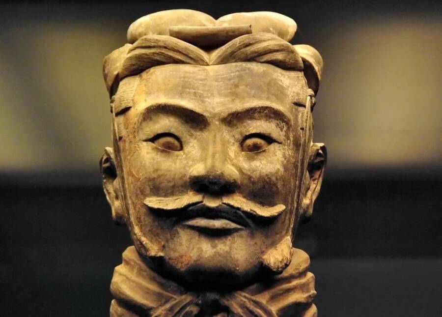 Terracotta Soldier With Mustache