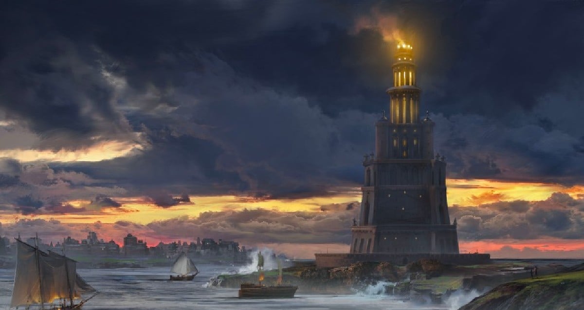 The Rise And Fall Of The Lighthouse Of Alexandria, One Of The Seven ...