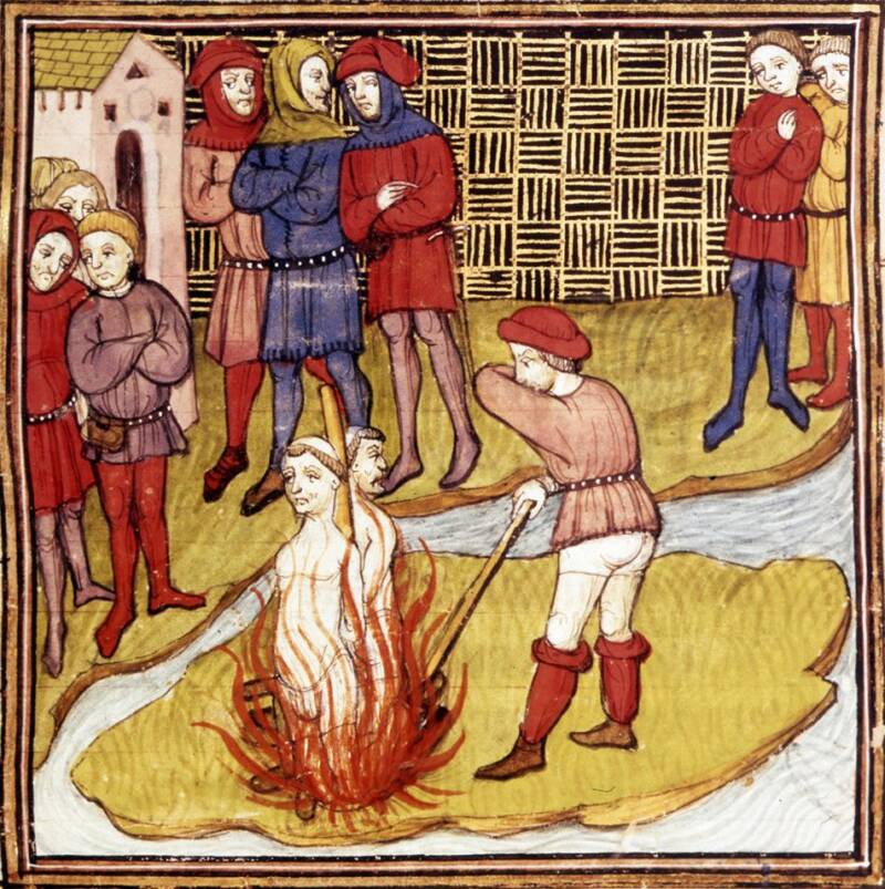 Knights Being Burned Alive