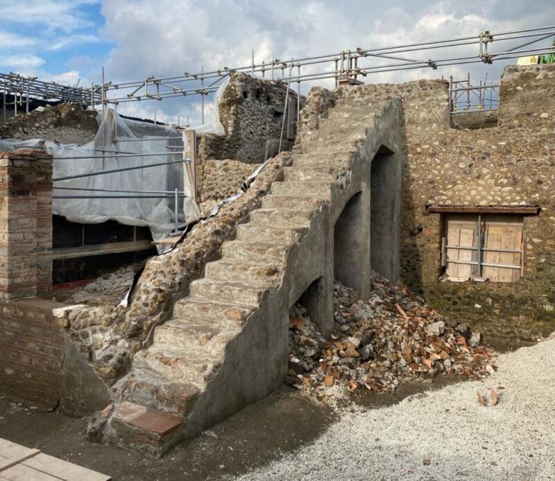 Pompeii Renovation Stairs