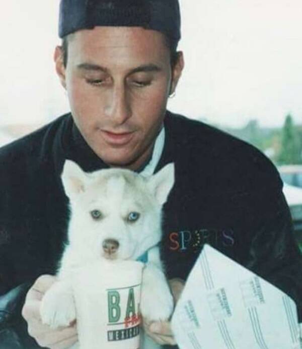Ron Goldman With A Dog