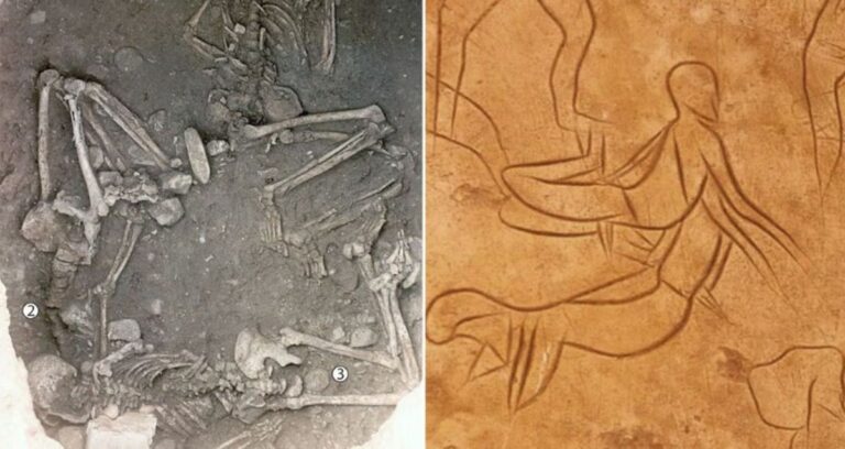 Sacrifice Victims Alongside Rock Art Featured