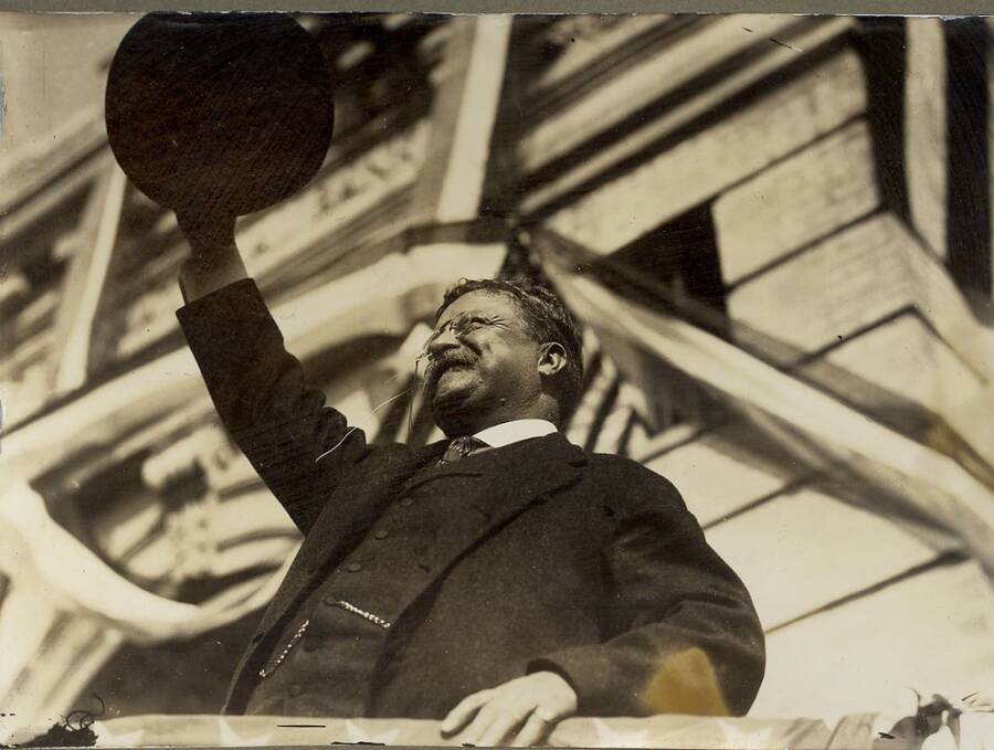 Theodore Roosevelt Campaigning