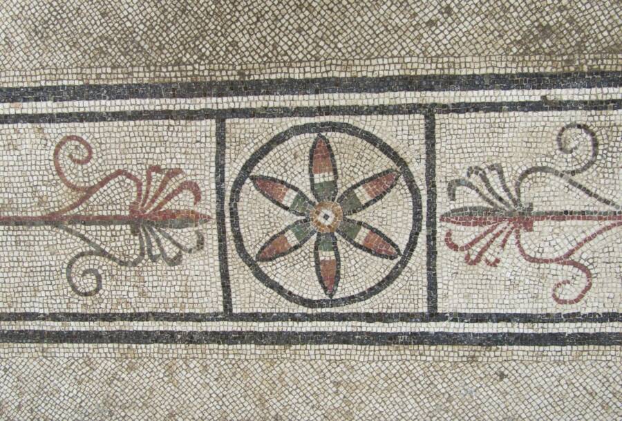 Tiles In Pompeii Banquet Hall