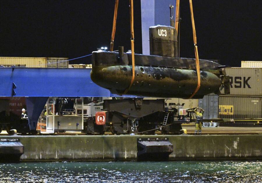 UC3 Nautilus Being Pulled Out Of The Water