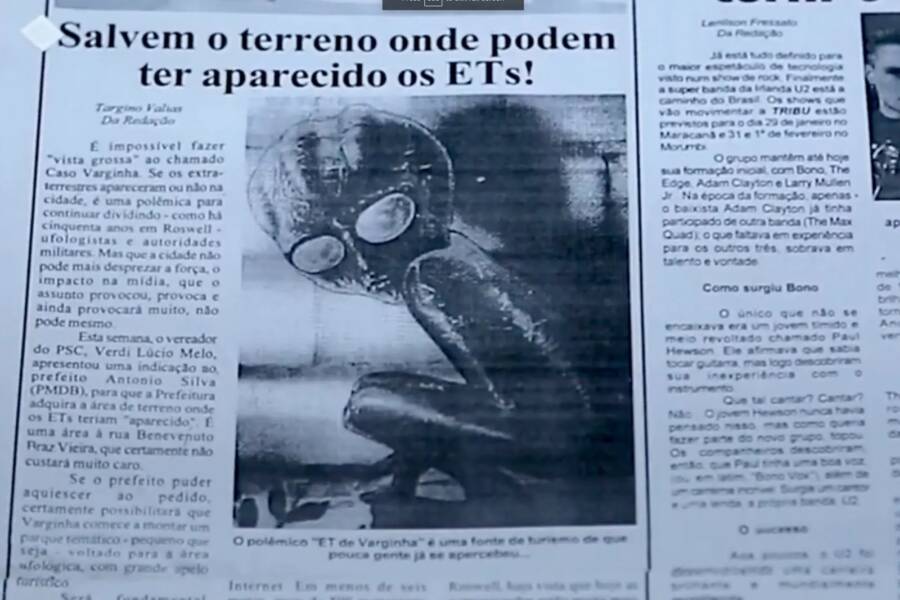 Brazilian Newspaper About The Varginha Ufo