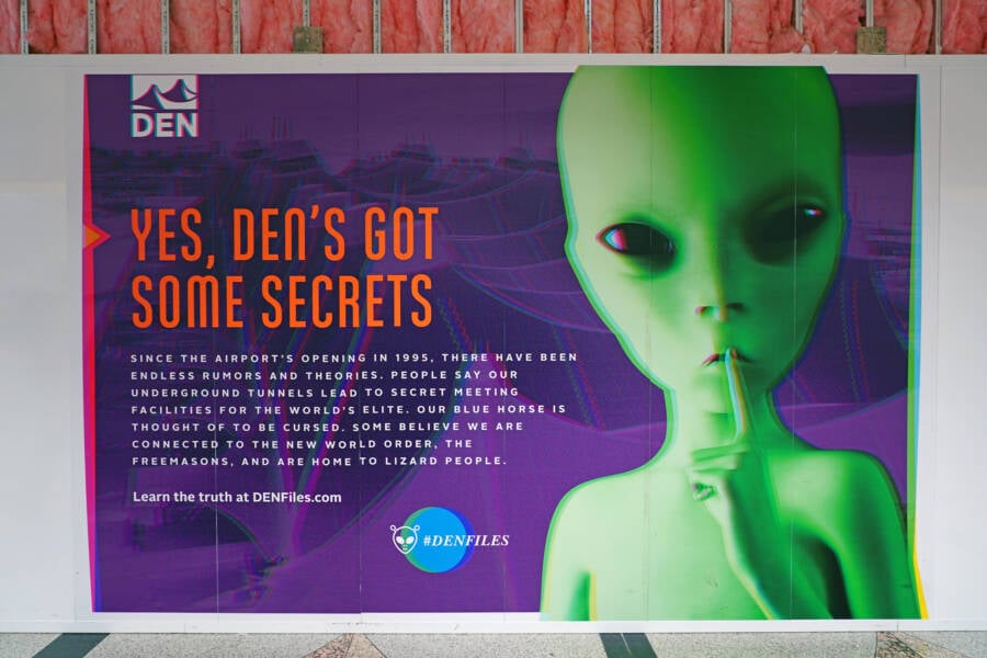 Denver Airport Alien Poster