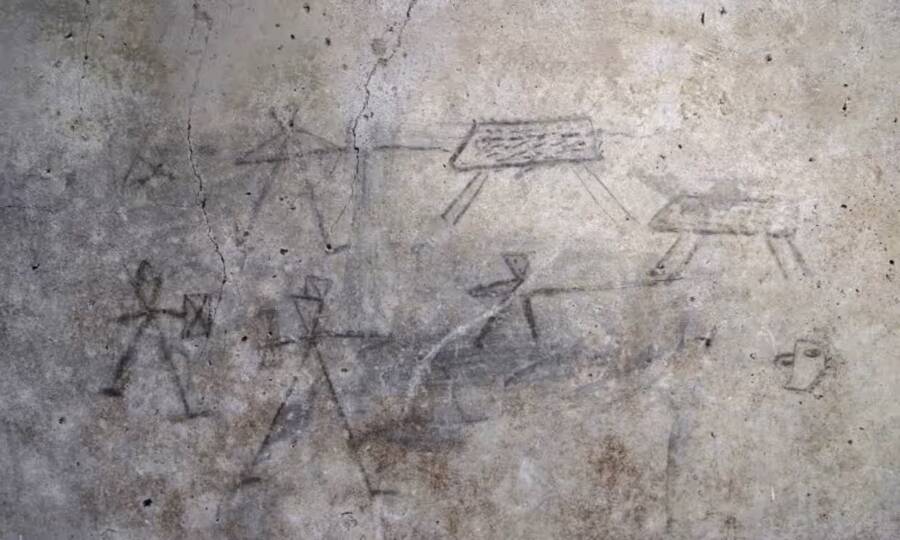 Gladiator Graffiti At Pompeii