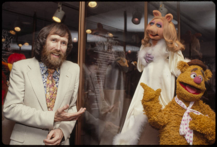 Jim Henson With His Muppets