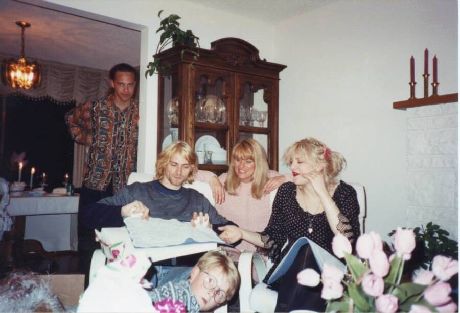Kurt And Wendy Cobain On Christmas