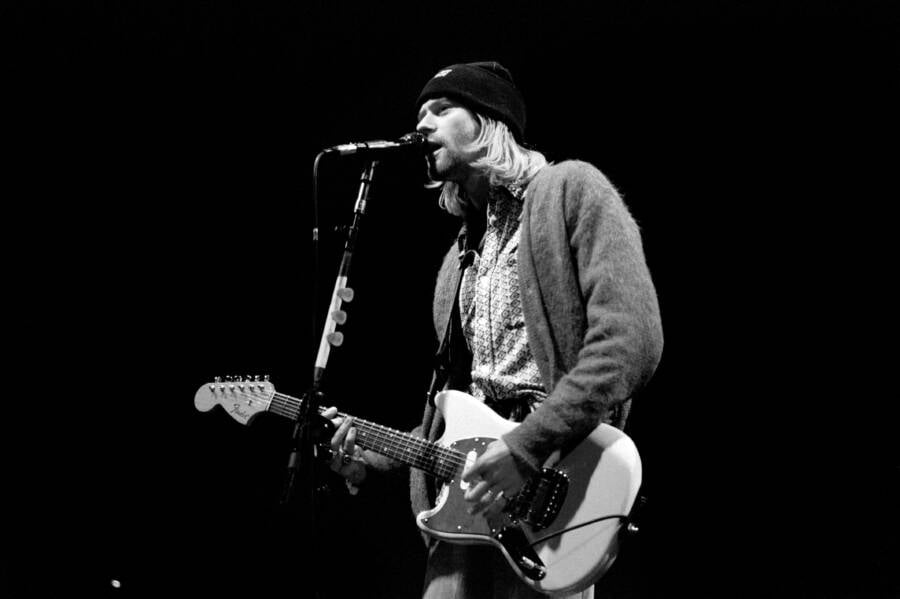 Kurt Cobain Playing With Nirvana