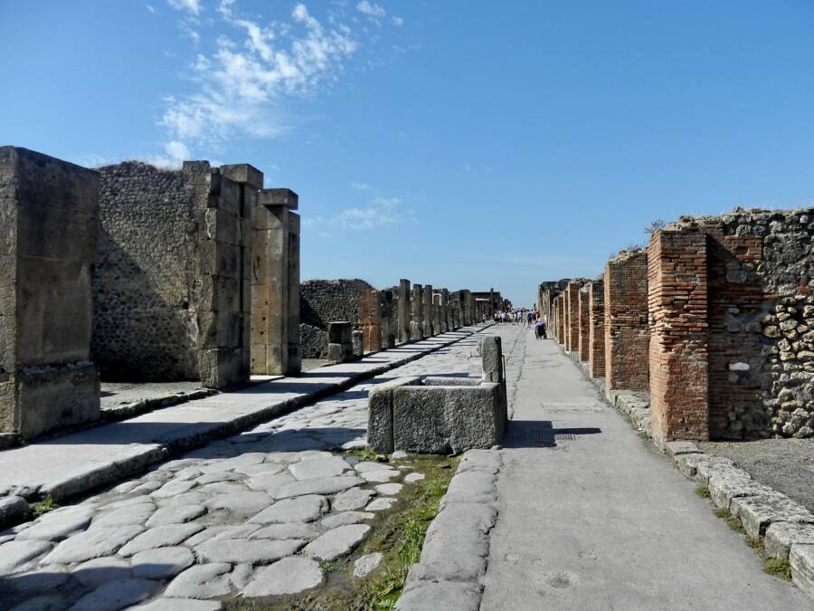 Main Street In Pompeii