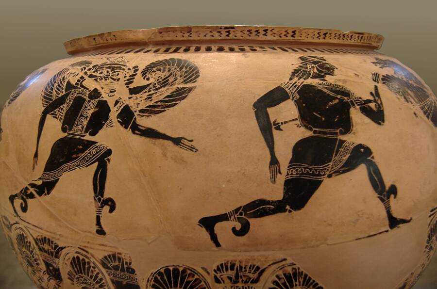 Perseus Fleeing A Gorgon