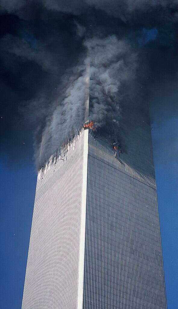 South Tower In Flames