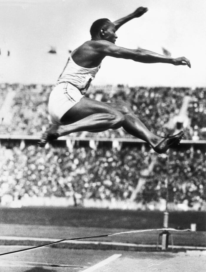 Jesse Owens At The 1936 Olympics