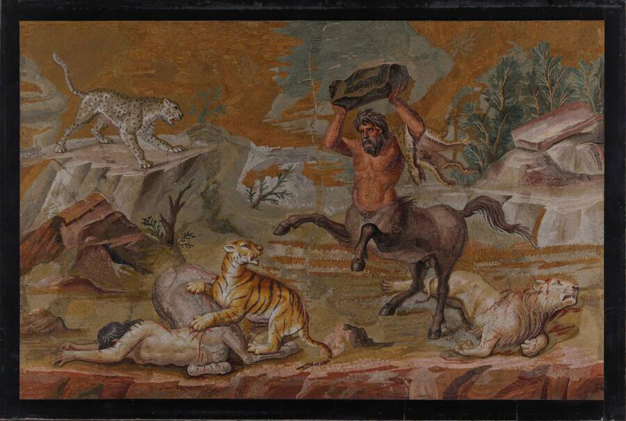 Centaurs Fighting Animals