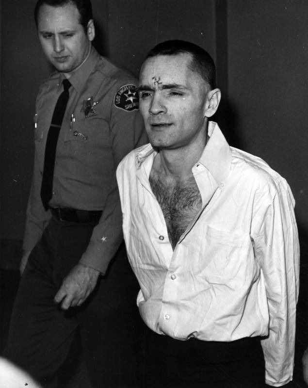 Charles Manson In Handcuffs