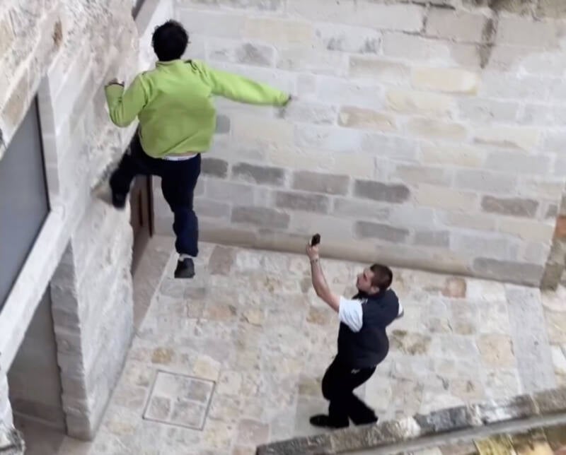 Parkour Accident In Matera