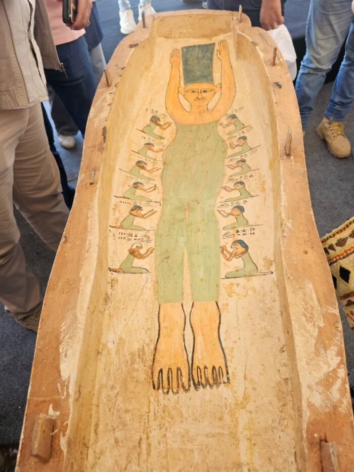 Sarcophagus Painting That Looks Like Marge Simpson