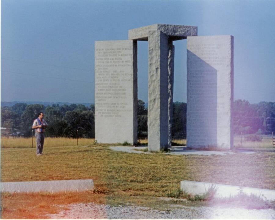 Georgia Guidestones In 1995