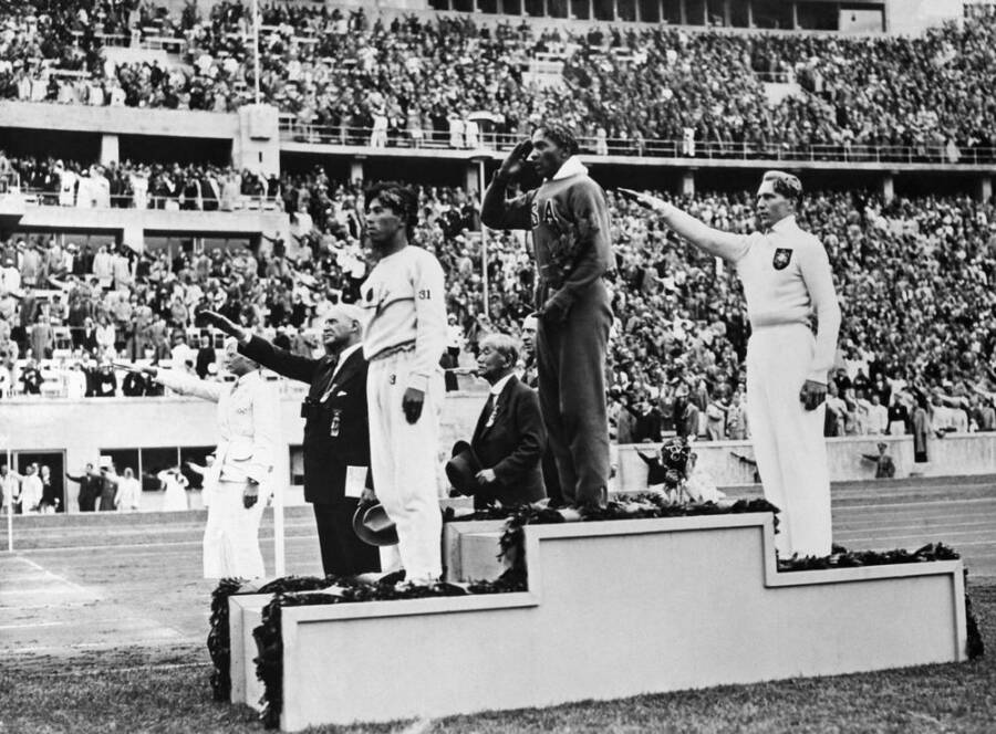 Jesse Owens In The 1936 Olympics
