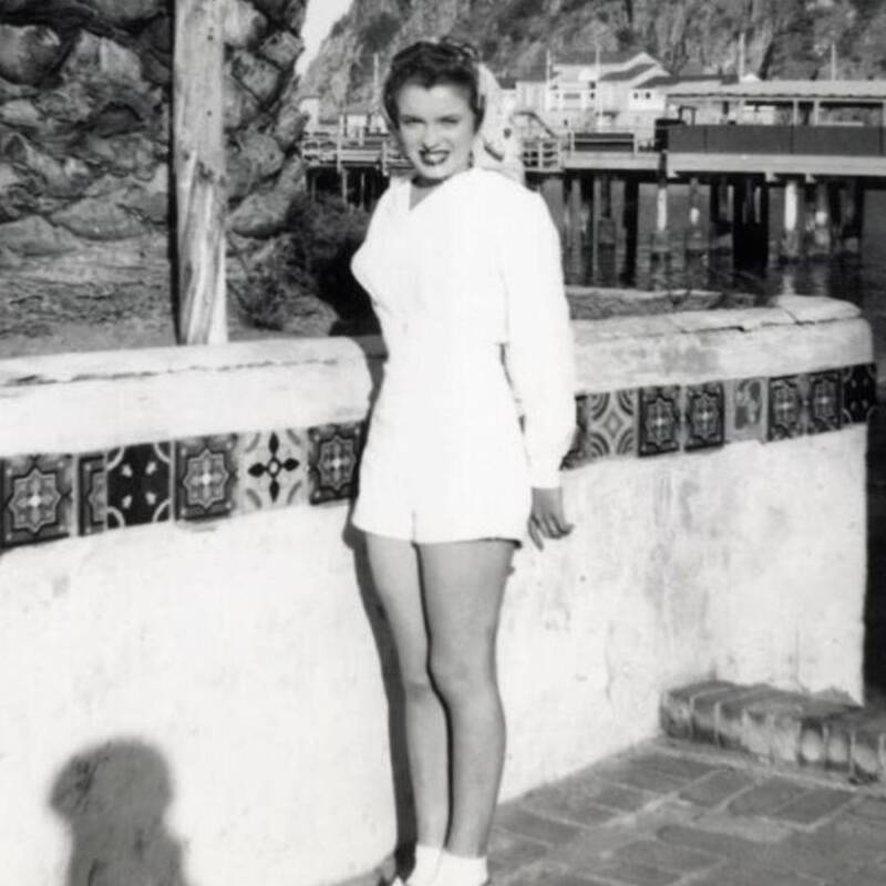 Norma Jeane Dougherty On Catalina Island