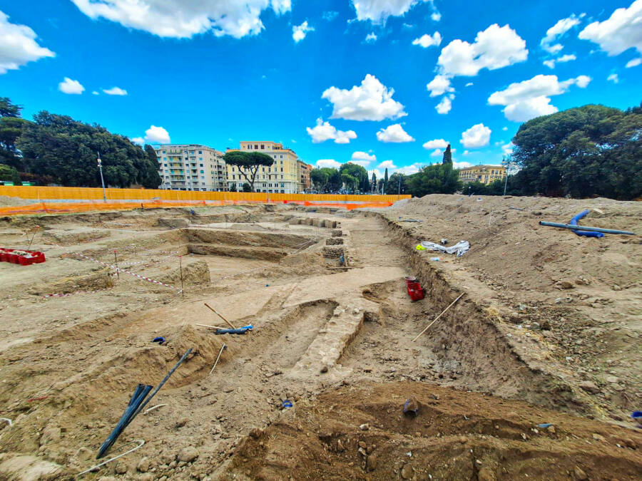 Remains Of Papal Palace Walls