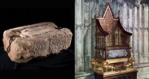 Stone Of Scone Alongside Coronation Chair Featured