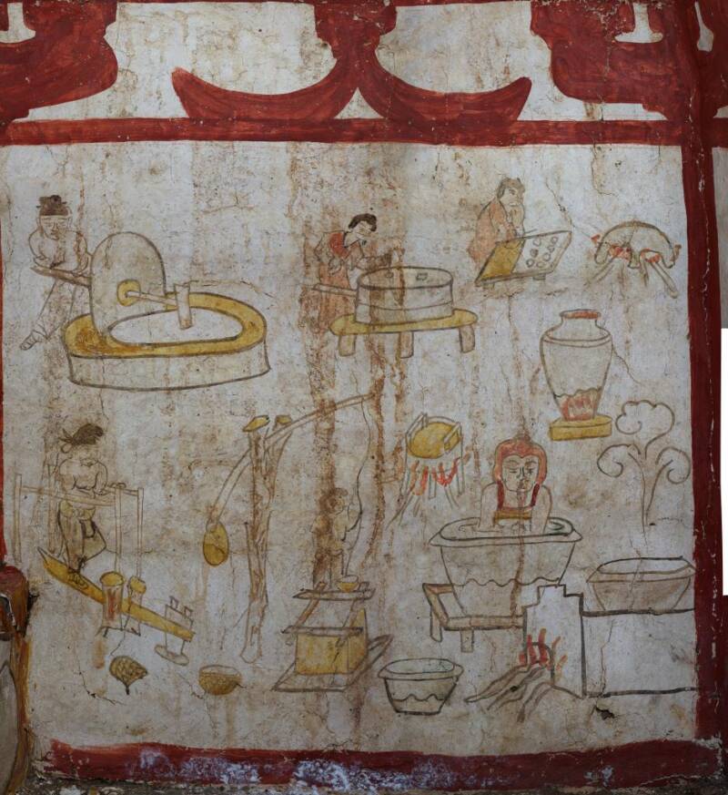 Tomb Murals In Taiyuan