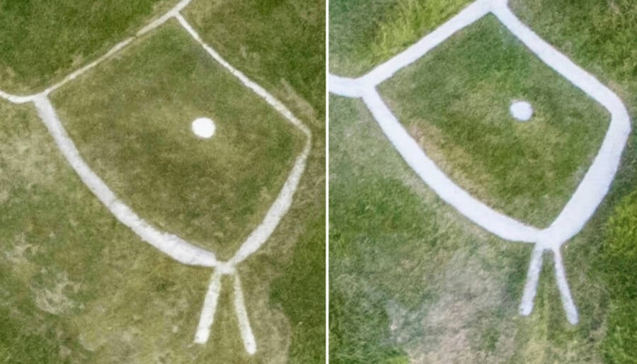 Uffington White Horse Before And After