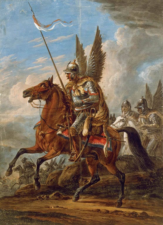 Winged Hussar On A Horse