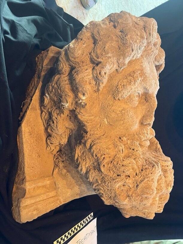 Profile Of Ancient Zeus Head