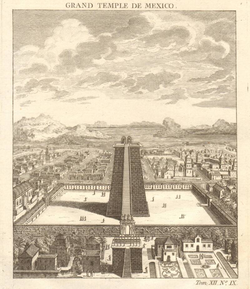 1754 Templo Mayor Sketch