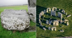 Altar Stone Alongside Stonehenge Featured