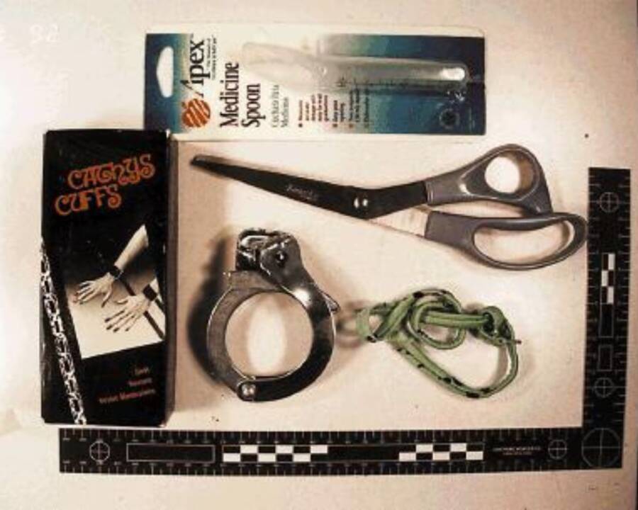 Crime Scene Items Found In Evonitz's Apartment