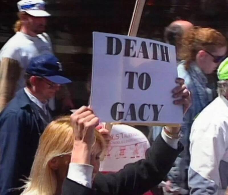 John Wayne Gacy Protestor