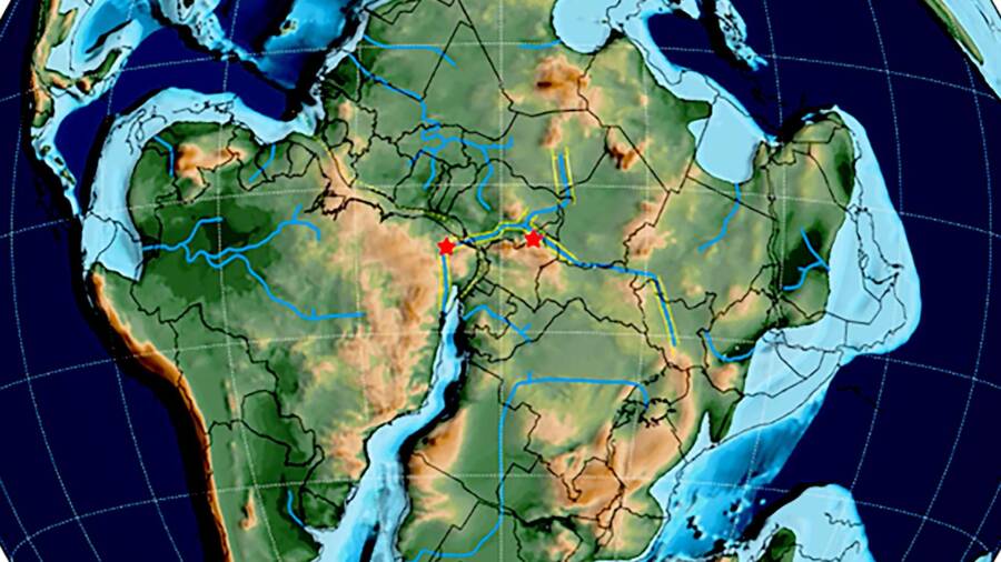 Dinosaur Footprints Map