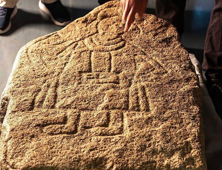 Medieval Picture Stone In Klotzow Germany