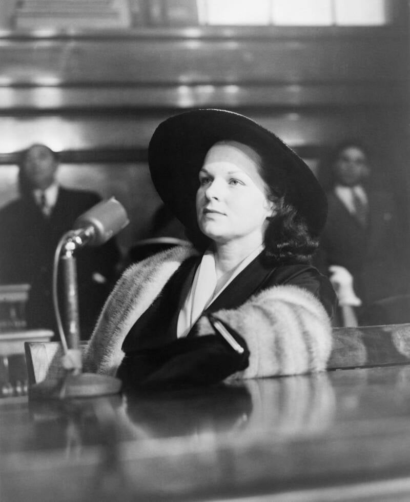 Virginia Hill Testifying