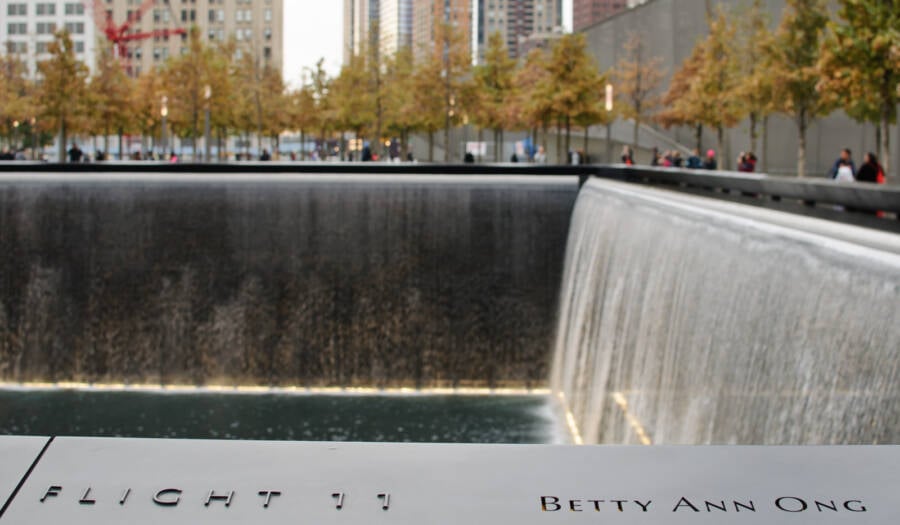 Betty Ong's Name At The 911 Memorial