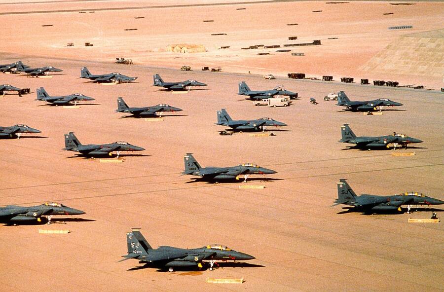 F-15s In Saudi Arabia During The Gulf War