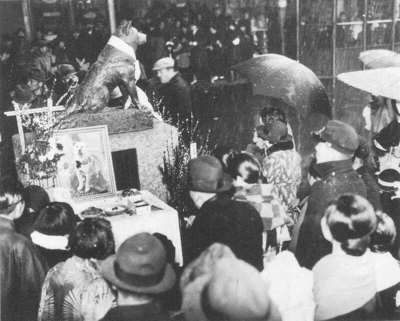 Hachiko Statue On The Anniversary Of His Death